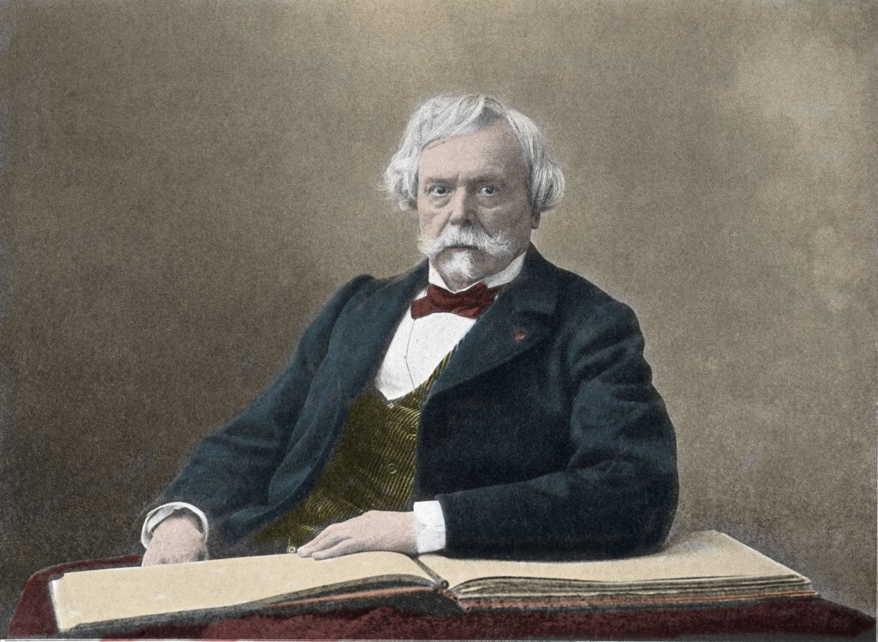 Muotokuva kirjailija Edmond de Goncourtista (1822-1896) Valokuva 1800-luvun lopulta tekijältä French Photographer