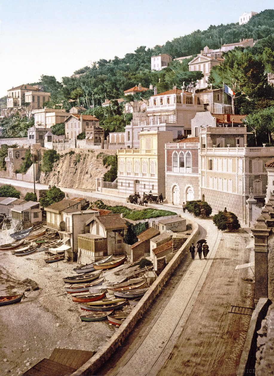 Corniche Marseillessa, pubi. noin 1900 tekijältä French Photographer
