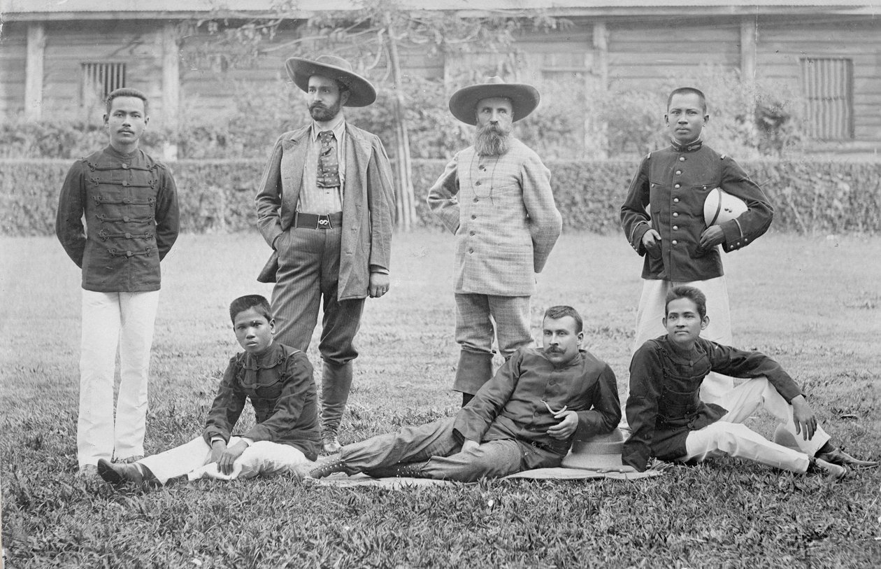 Pavie-tehtävä, Haut-Mekong, Indokiina 1890 tekijältä French Photographer