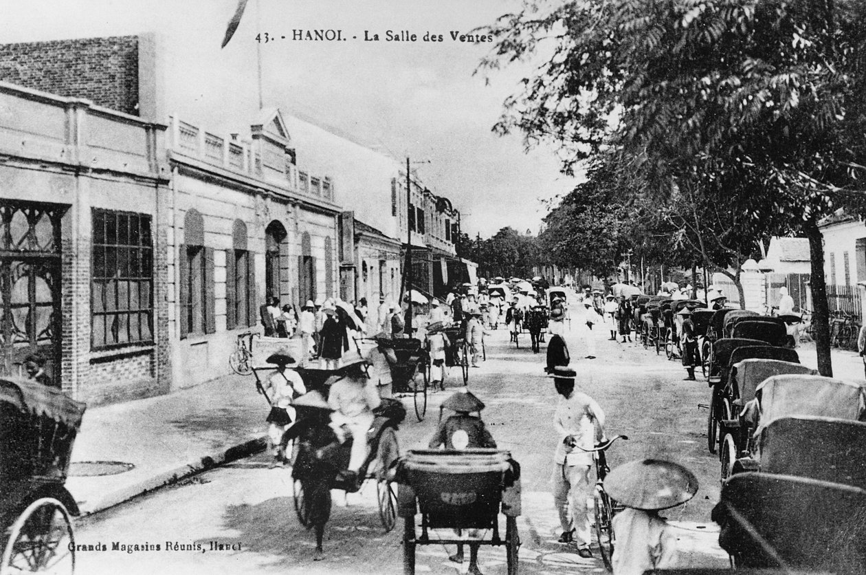 Myyntihuone Hanoissa, noin 1920 tekijältä French Photographer