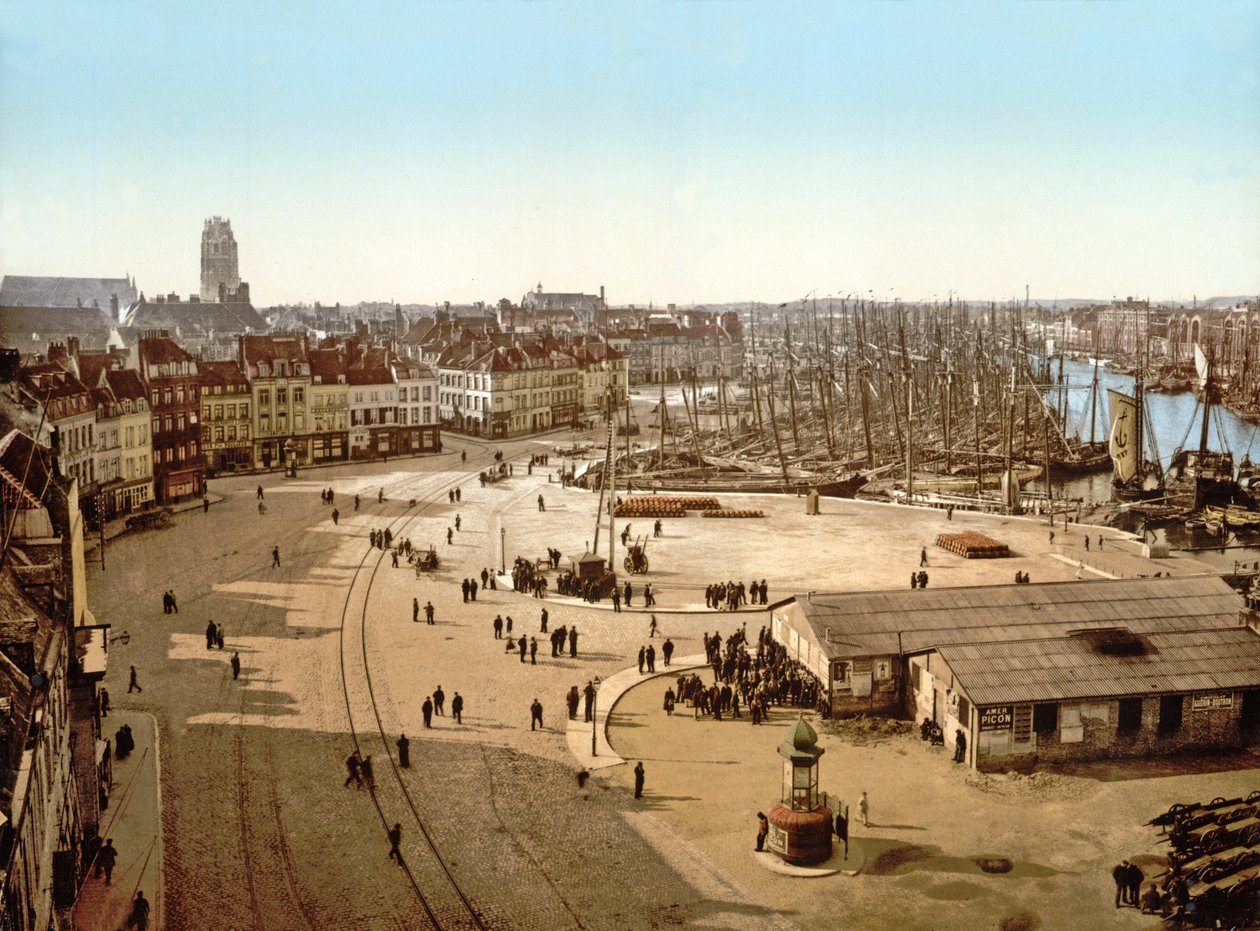 Näkymä Dunkirk Portista, 1890-1900 tekijältä French Photographer