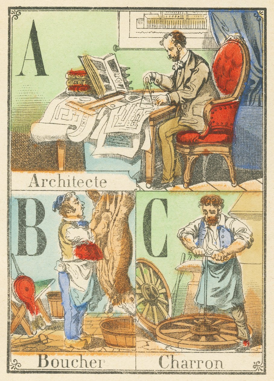 A B C: Arkkitehti, teurastaja, Charron tekijältä French School