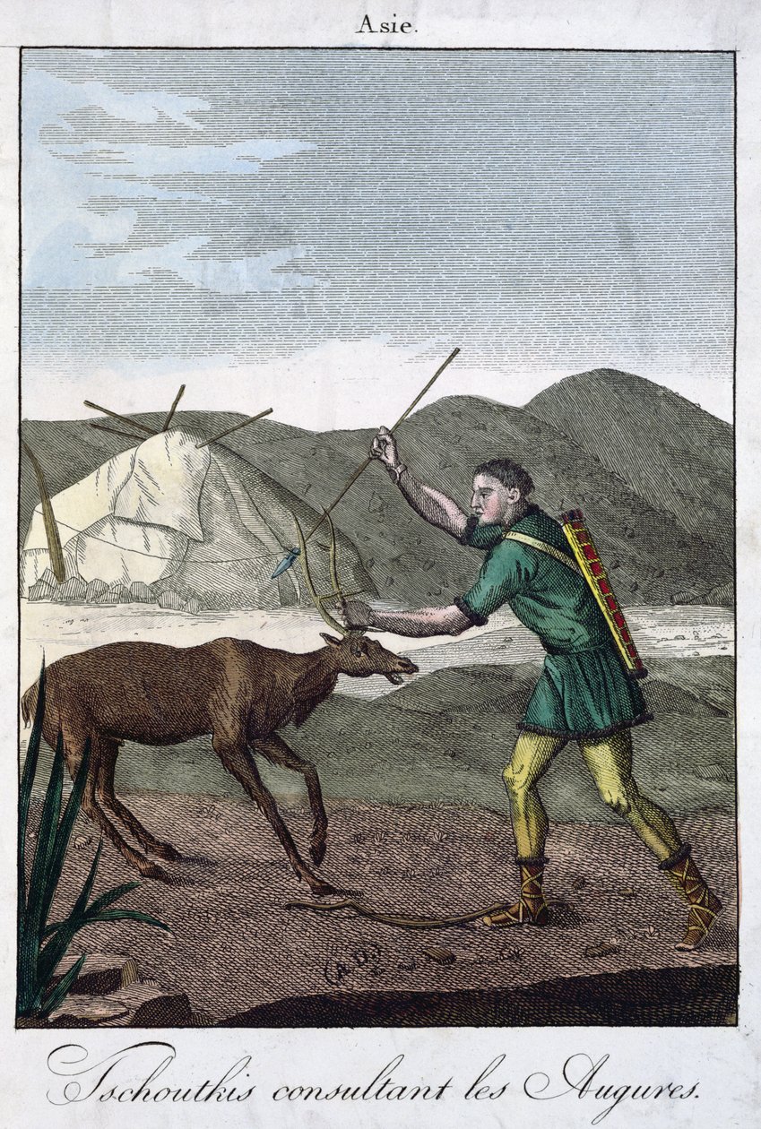 Tšuktši-shamaani konsultoi Oraakkelia, 1811 tekijältä French School