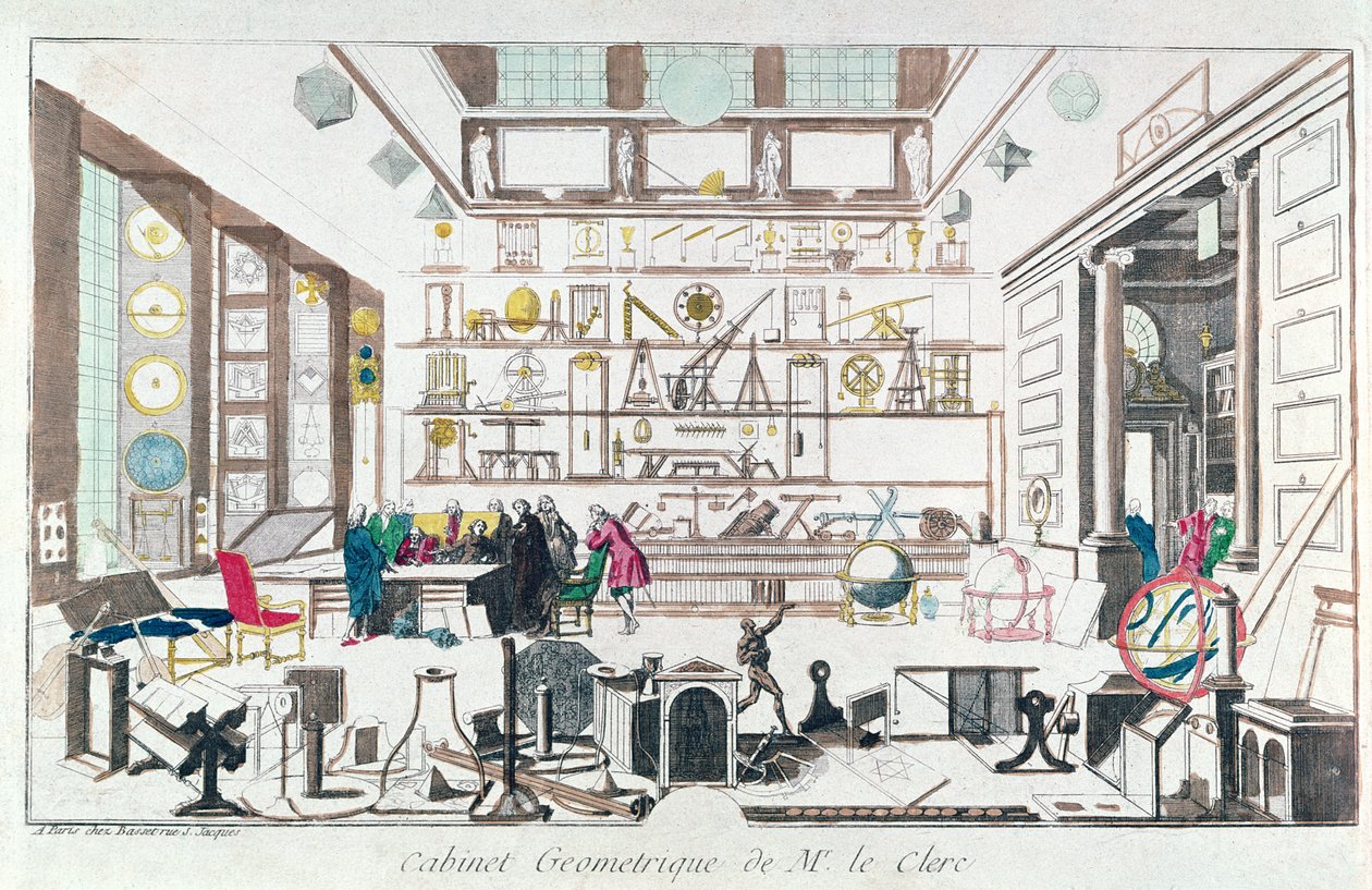 Geometriatutkimus, Sebastien Le Clercin mukaan, 1717 tekijältä French School