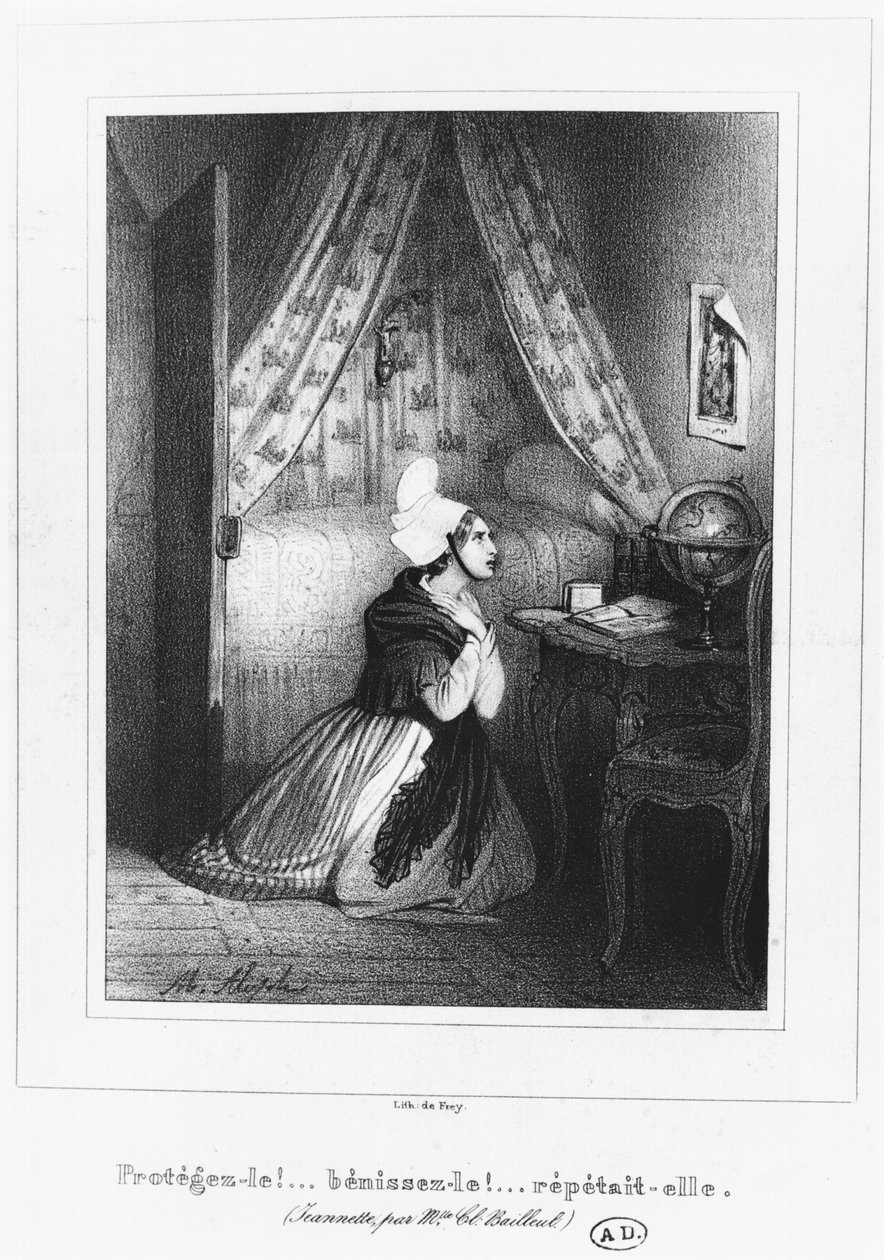 Nuori nainen Normandiasta, n. 1830-40 tekijältä French School