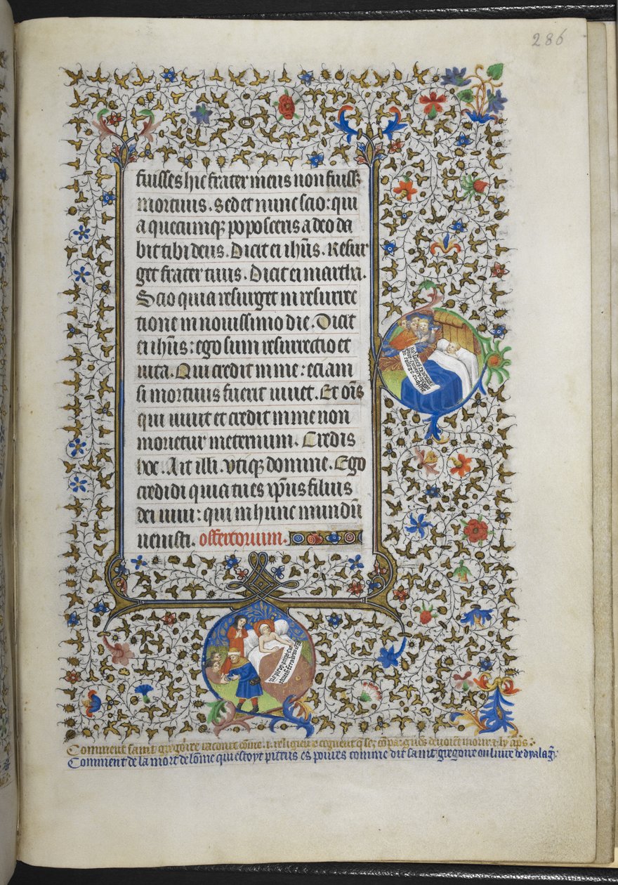 Lisää Ms 18850 f.286r Book of Hours (The Bedford Hours) n. 1410-30 (muste, väri ja kulta vellum) tekijältä French School