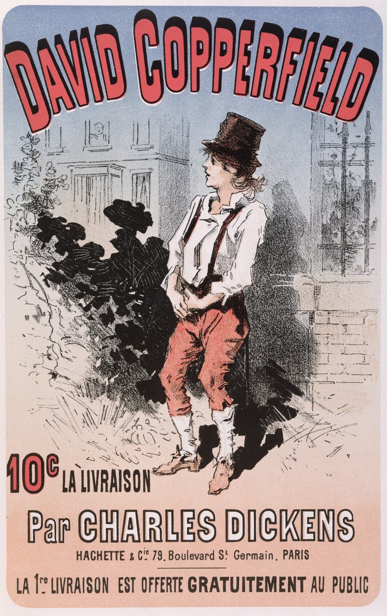 Charles Dickensin David Copperfieldin mainos, 1884 tekijältä French School