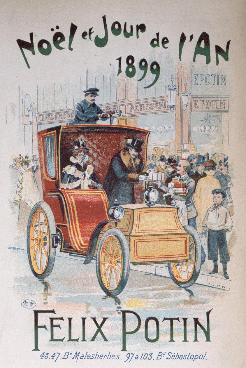 Felix Potinin mainos, joulu ja uusi vuosi 1899 tekijältä French School