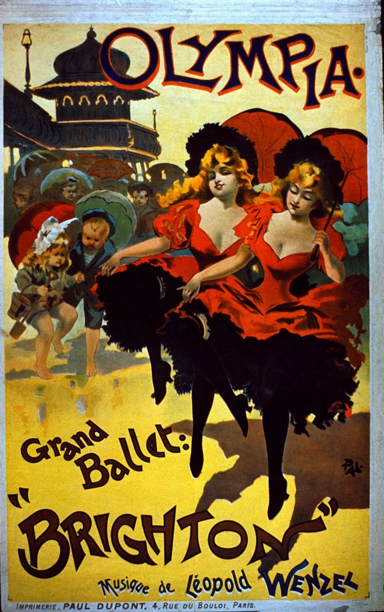 Mainos Grand Ballet -tuotannosta Brightonissa Olympiassa tekijältä French School