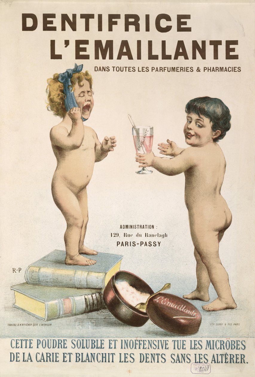 LEmaillante Dentifricen mainos, 1892 tekijältä French School