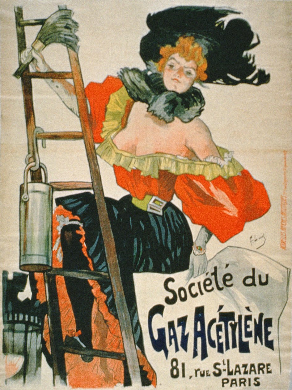 Societe du Gaz Acetyleneen, Pariisin mainos tekijältä French School
