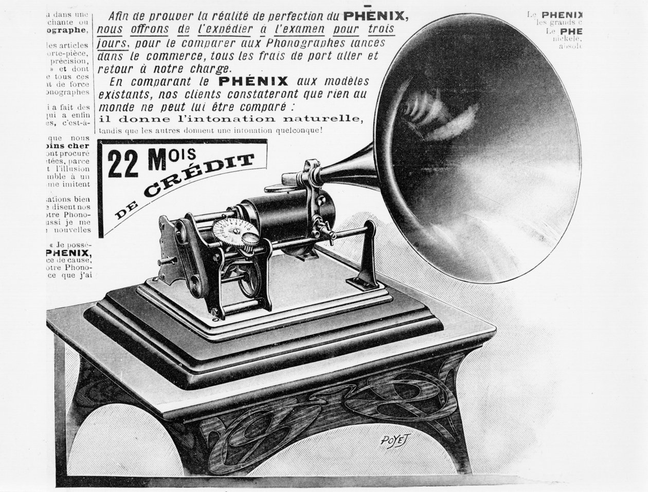 Mainos fonografille, n. 1905 tekijältä French School