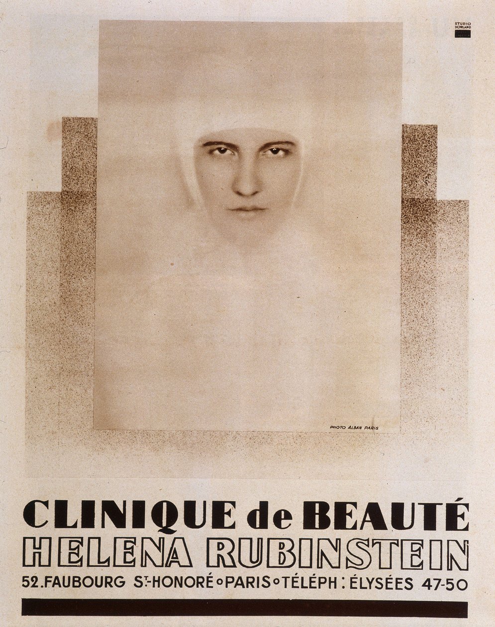 Mainonta Héléna Rubinstein Beauty Clinicille Pariisissa - Vussa tekijältä French School