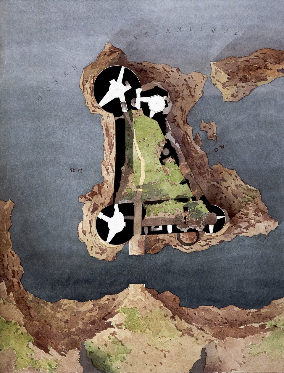 Ilmakuva Yeun saarelle (Ile-d