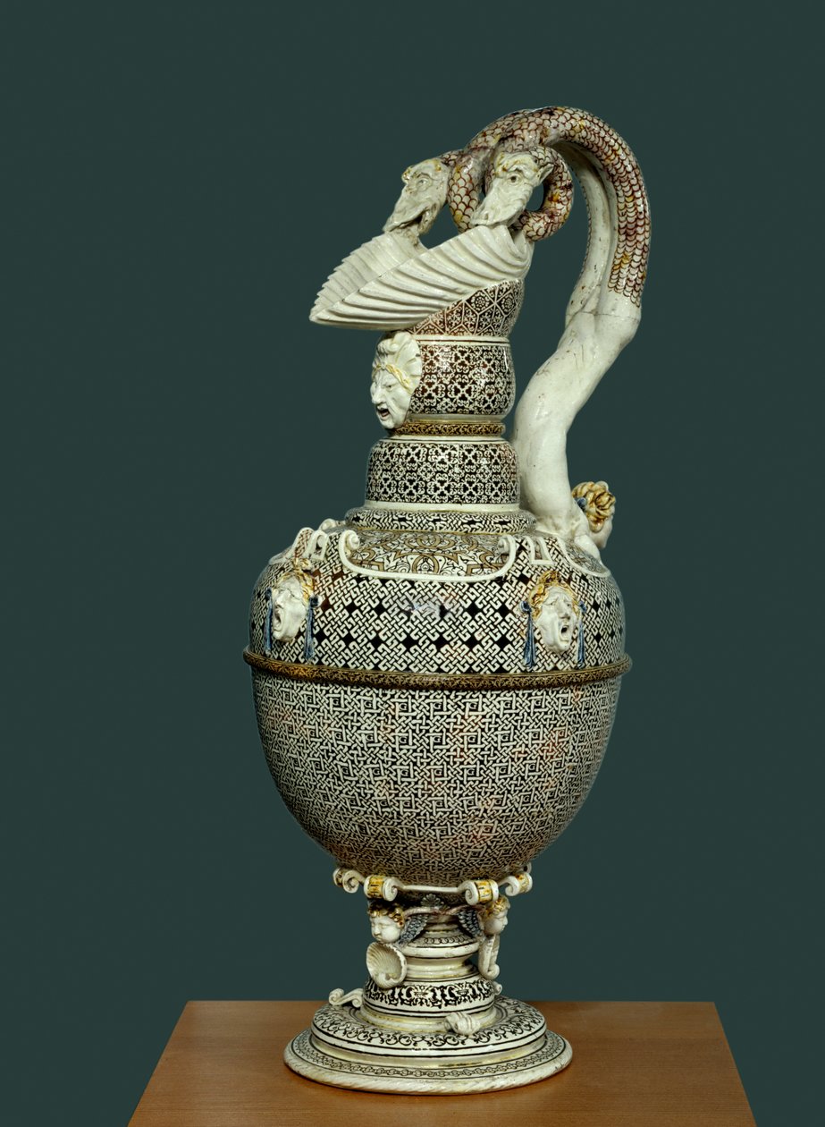 Aiguiere hienossa fajanssissa toteutettu Saint Porchairessa. 1550 Pariisin ympärillä, Louvre-museo. tekijältä French School