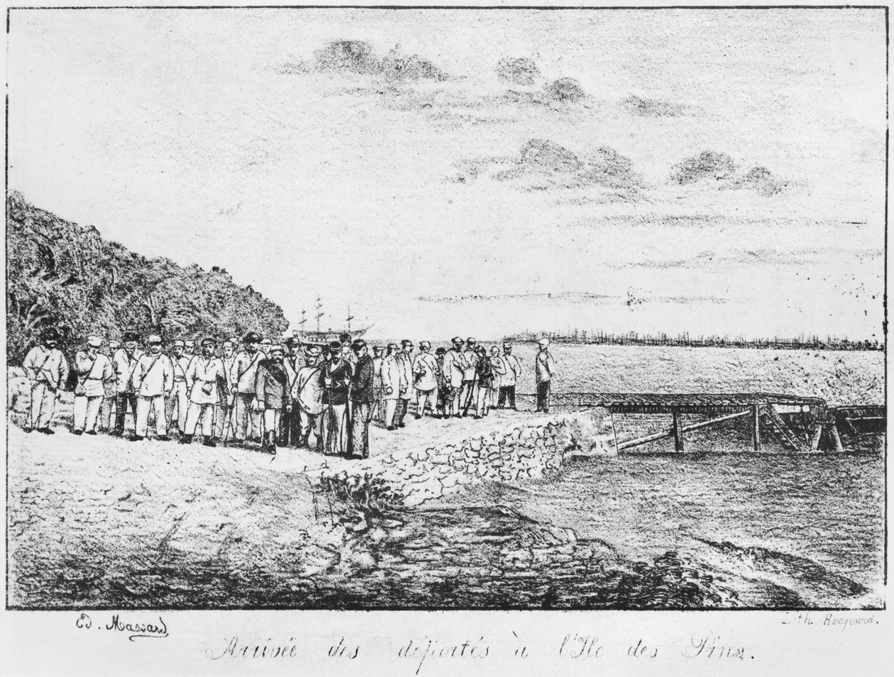 Albumi Isle of Pinesista, Karkotettujen saapuminen, 1877 tekijältä French School