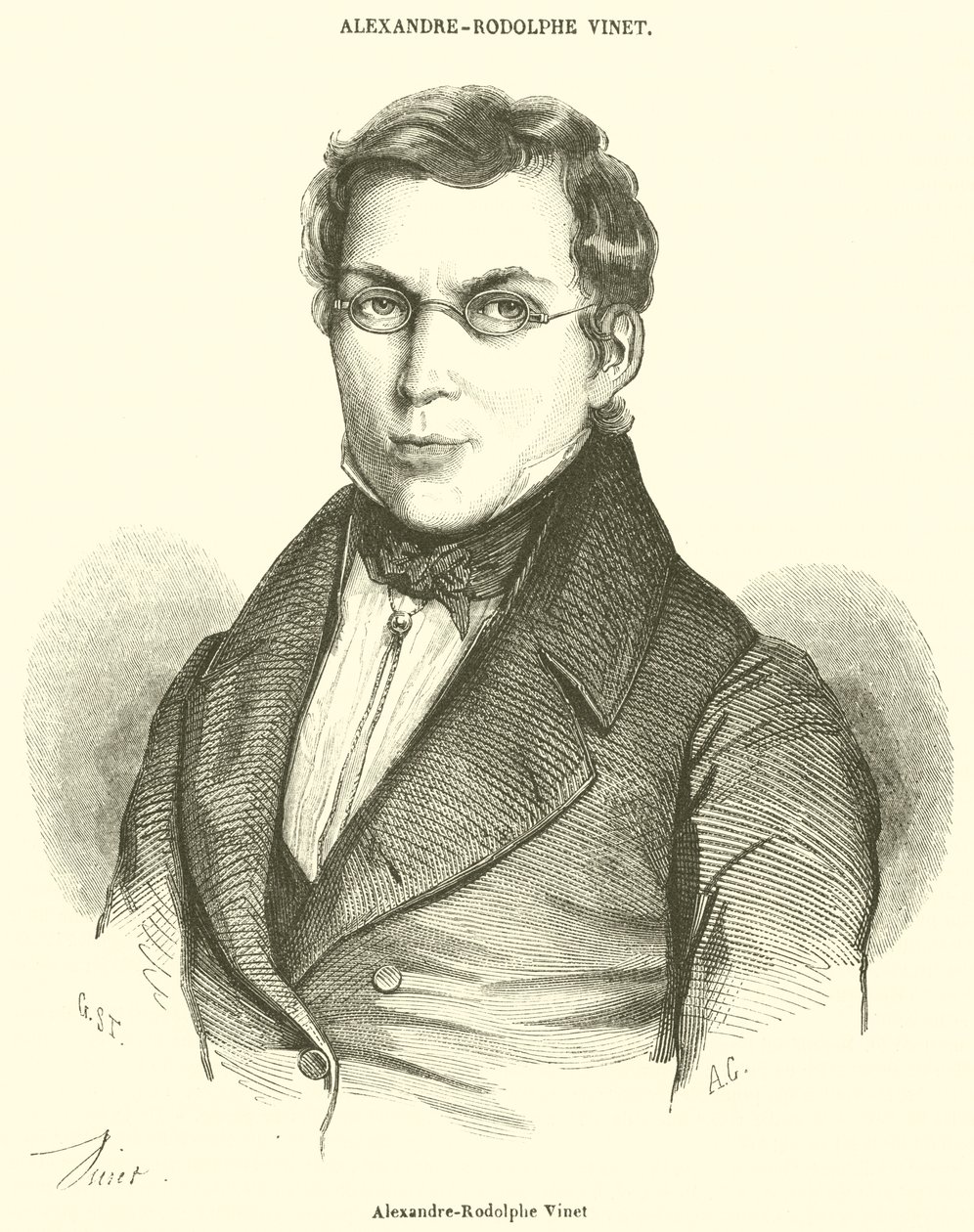 Alexandre-Rodolphe Vinet (kaiverrus) tekijältä French School