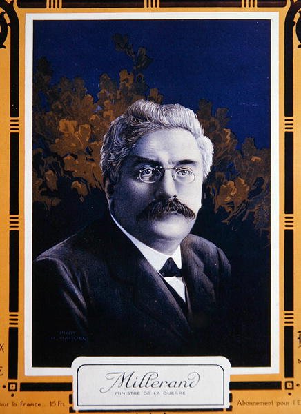 Alexandre Millerand sotaministerinä vuonna 1915 (värilitho) tekijältä French School
