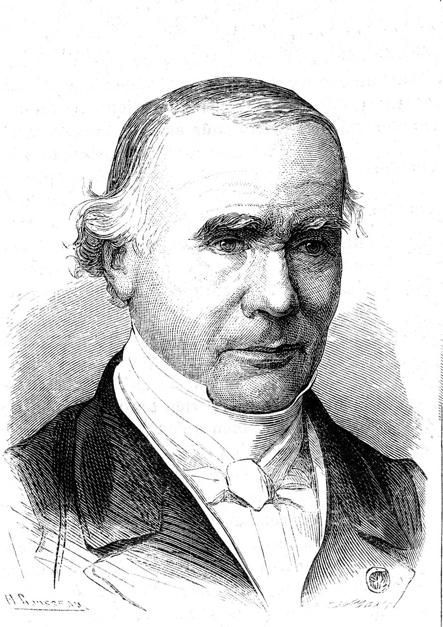 Alfred VELPEUR (1795-1867), ranskalainen anatomi ja kirurgi, Velpeau-yhtyeen keksijä. Kaiverrus 1867 tekijältä French School