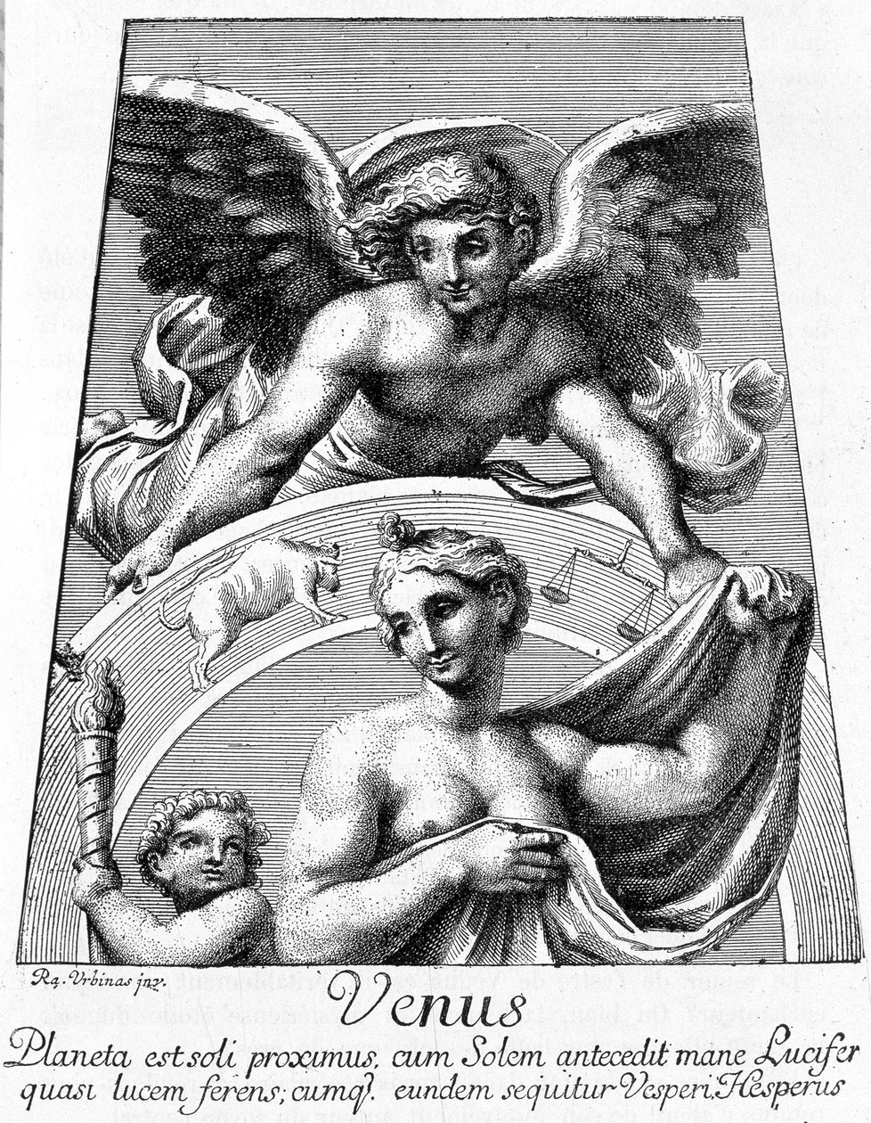Allegoria planeetta Venuksesta - Camille Flammarionin "Les Terres du Ciel" -kirjassa, toim. Marpon & Flammarion, Pariisi tekijältä French School