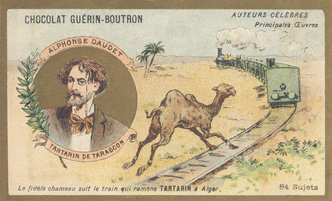 Alphonse Daudet (1840-1897), ranskalainen kirjailija ja näytelmäkirjailija, Tartarin de Tarasconin (1872) kirjoittaja tekijältä French School