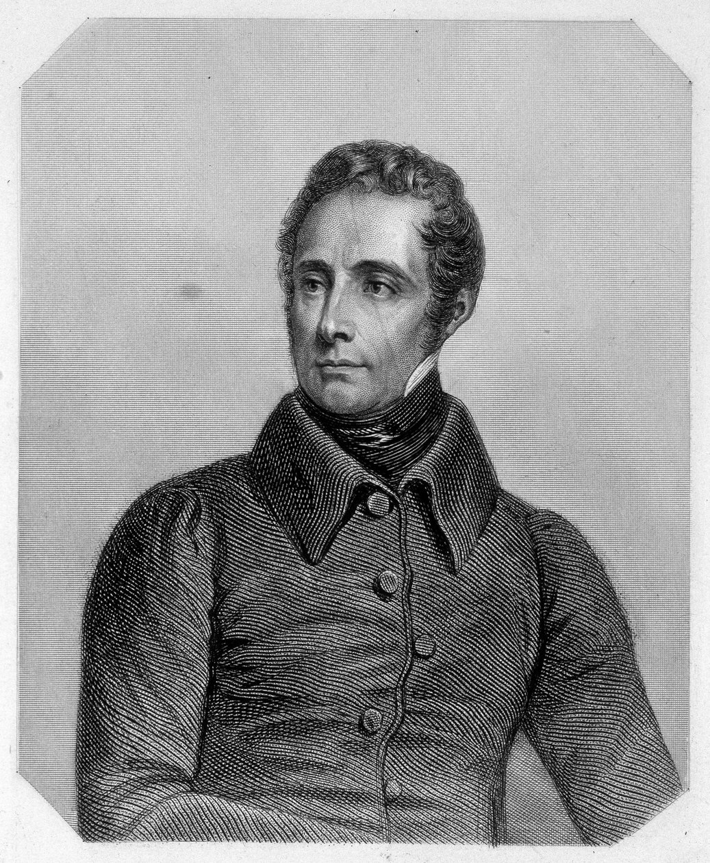 Alphonse de Lamartine, ranskalainen runoilija (1790-1869). Lamartinen teoksessa "The History of the Girondins". tekijältä French School