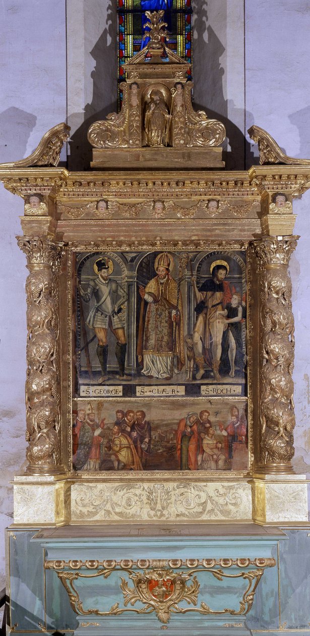 Altar Saint Clair (kutsutaan myös alttariksi Saint Roch) tekijältä French School