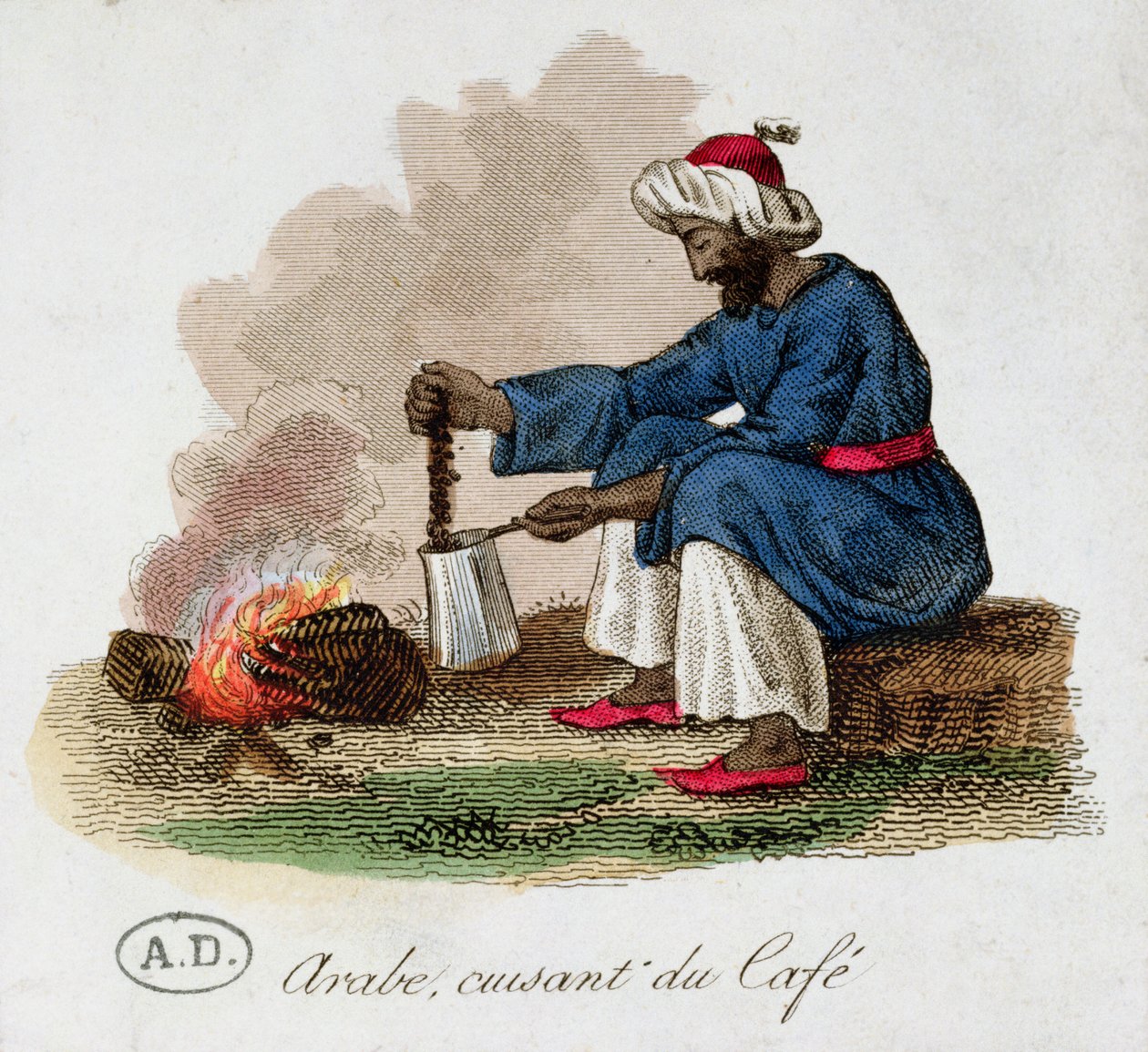 Arabilainen kahvinkeitin, 1800-luvun alku tekijältä French School