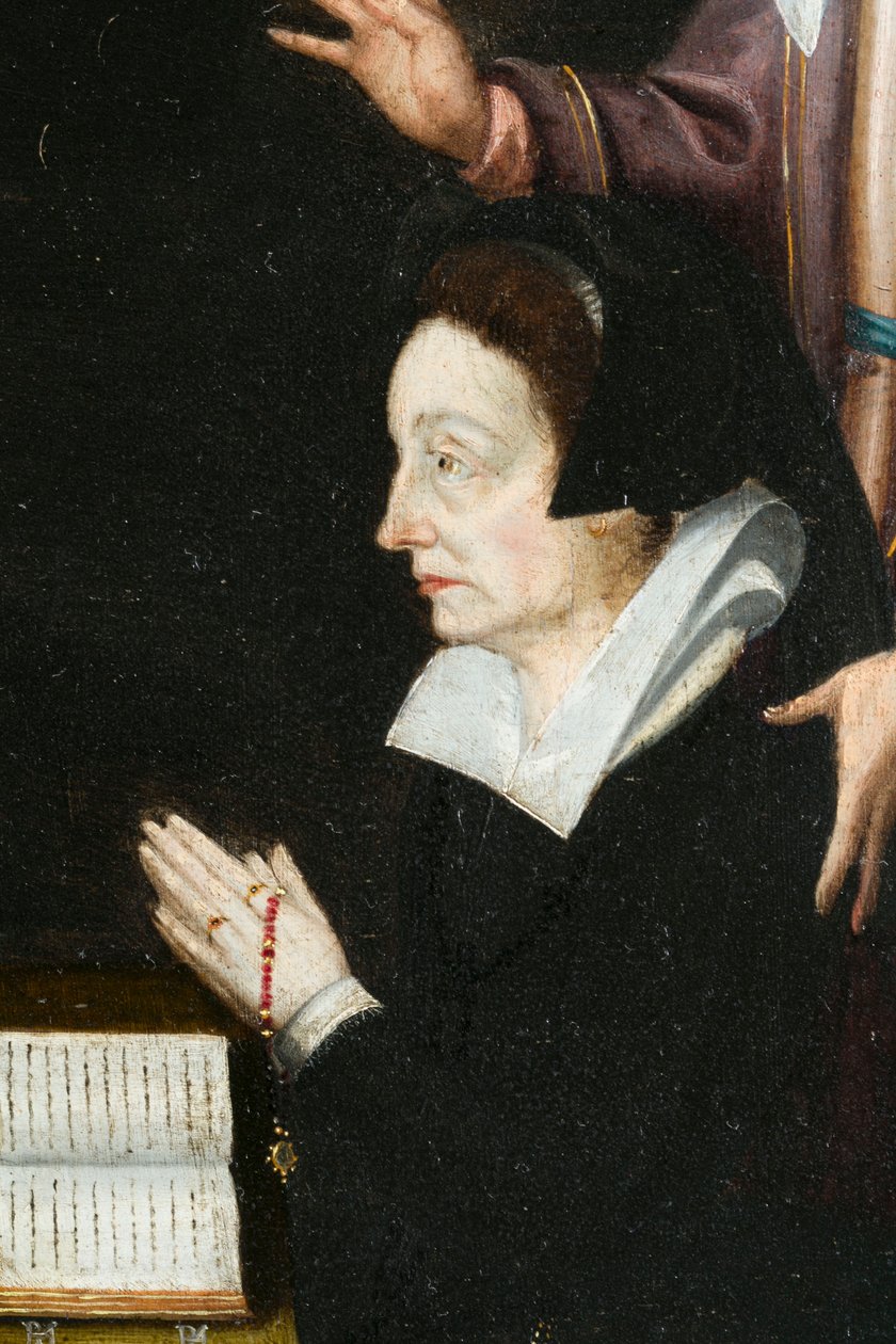 Anne Aubrey, yksityiskohta. Aubreyn triptyykki tekijältä French School
