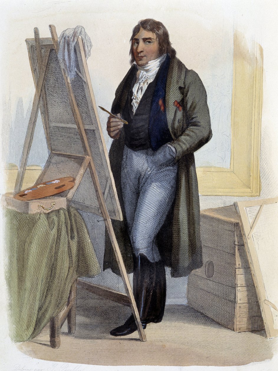 Antoine Jean Gros, uusklassinen taidemaalari (1771-1835) - teoksessa "" Ranskalainen Plutarch", kirjoittanut Mennechet, Pariisi tekijältä French School