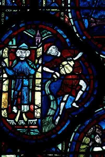 Vesimies, eläinradan ikkunasta, 1200-luku tekijältä French School