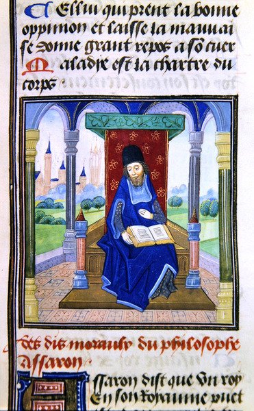 Assaron, Histoire des Philosophes, 1400-luvun loppu (vellum) tekijältä French School