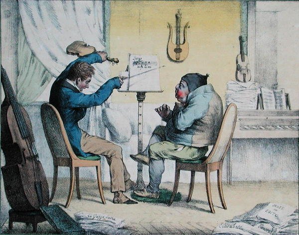 Astma, karikatyyri Album Comique de Pathologie Pittoresquesta, julkaistu Pariisissa tekijältä French School