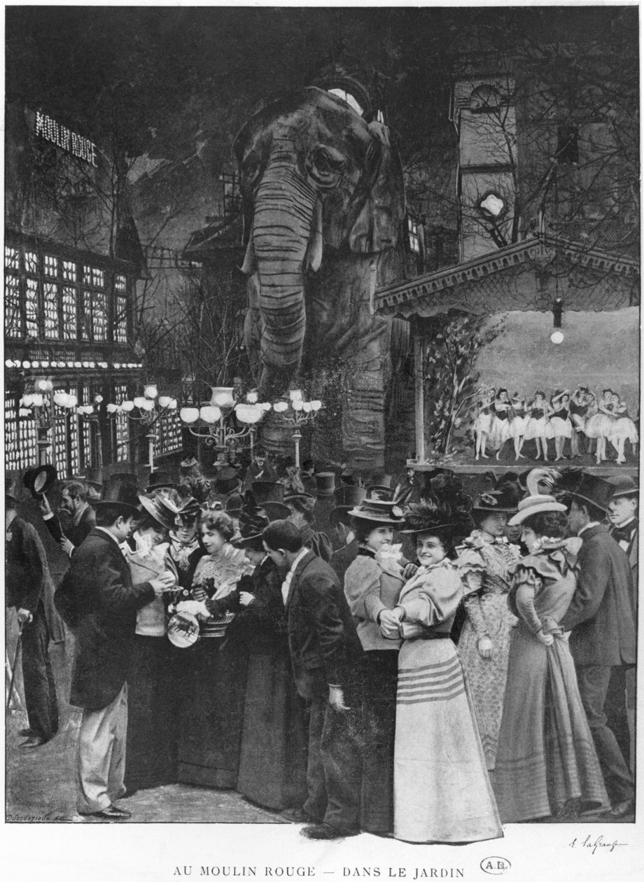 Moulin Rougessa, Pariisissa, 1900-luvun alussa tekijältä French School