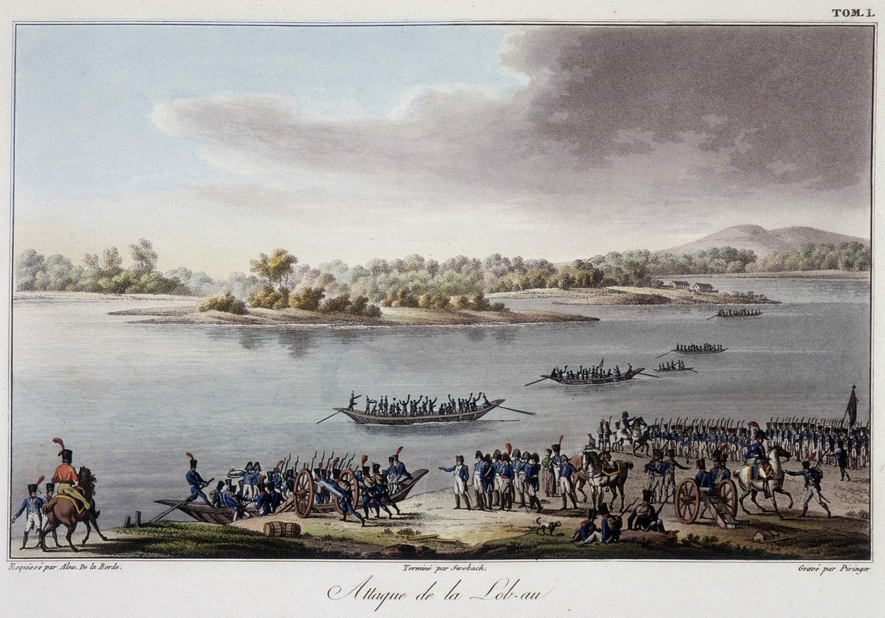 Lobaun hyökkäys vuonna 1809 - "Historiallinen yhteenveto Ranskan ja Itävallan välisestä sodasta vuonna 1809" tekijältä French School
