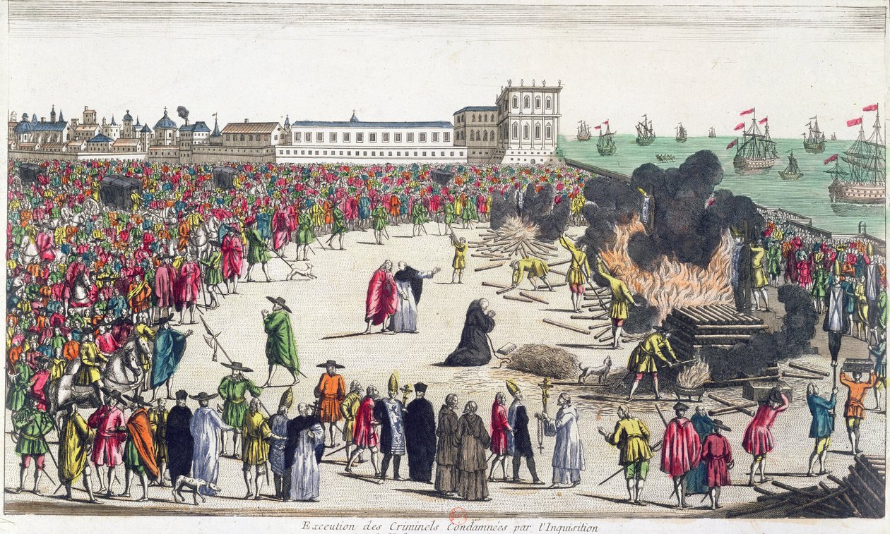 Auto da Fe Lissabonissa, 1700-luvun puoliväli tekijältä French School
