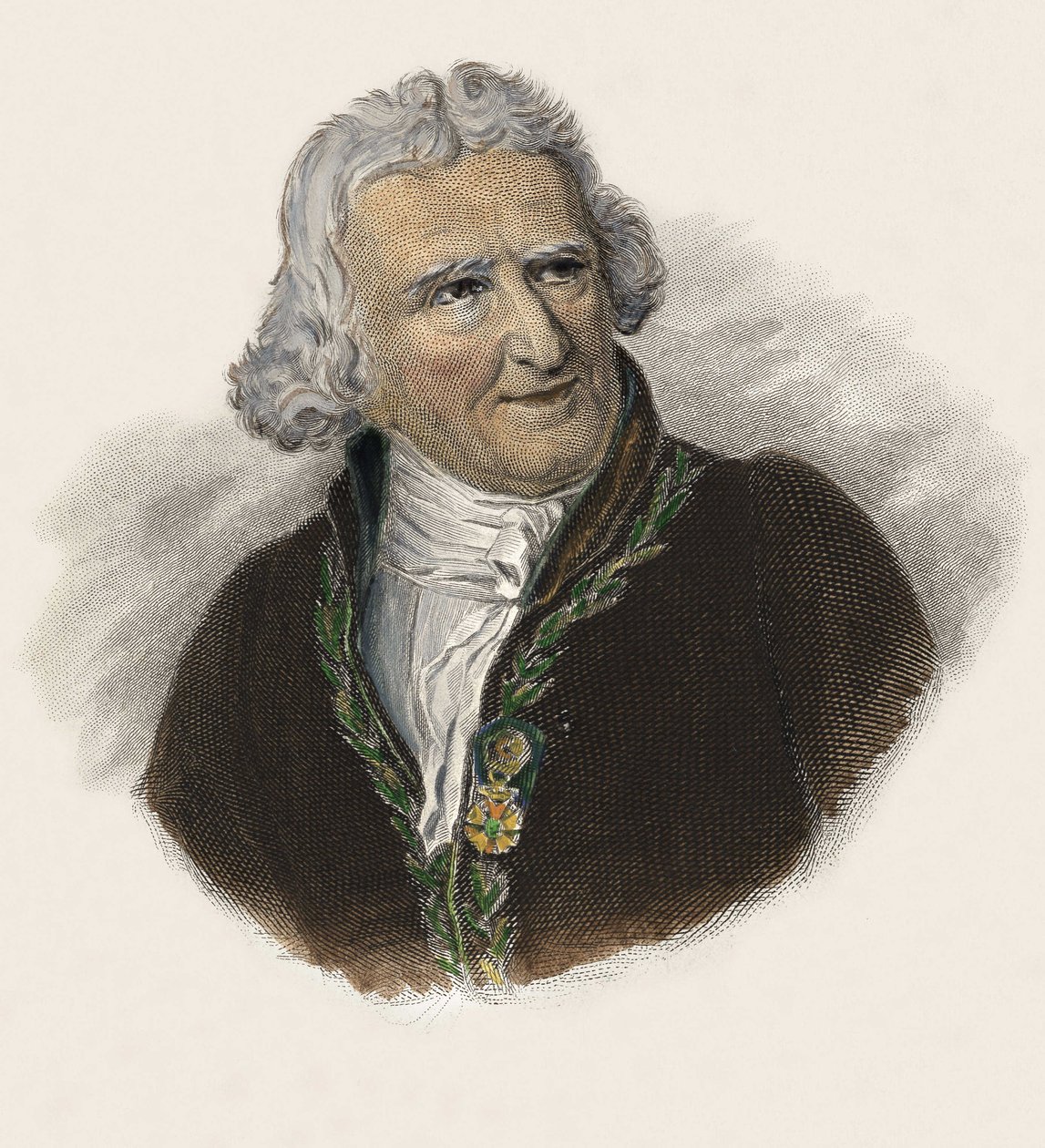 Paroni Antoine Augustin Parmentier (1737-1813), ranskalainen farmaseutti, ravitsemusterapeutti ja agronomi. "Hyödyllisten miesten muotokuvissa" tekijältä French School