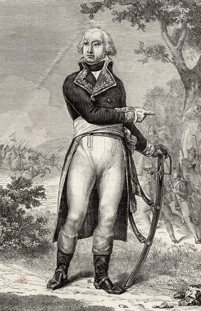 Barthelemy Louis Scherer (1747-1804) Louis Blancin (1811-82) teoksesta "Histoire de la Revolution Francaise". tekijältä French School