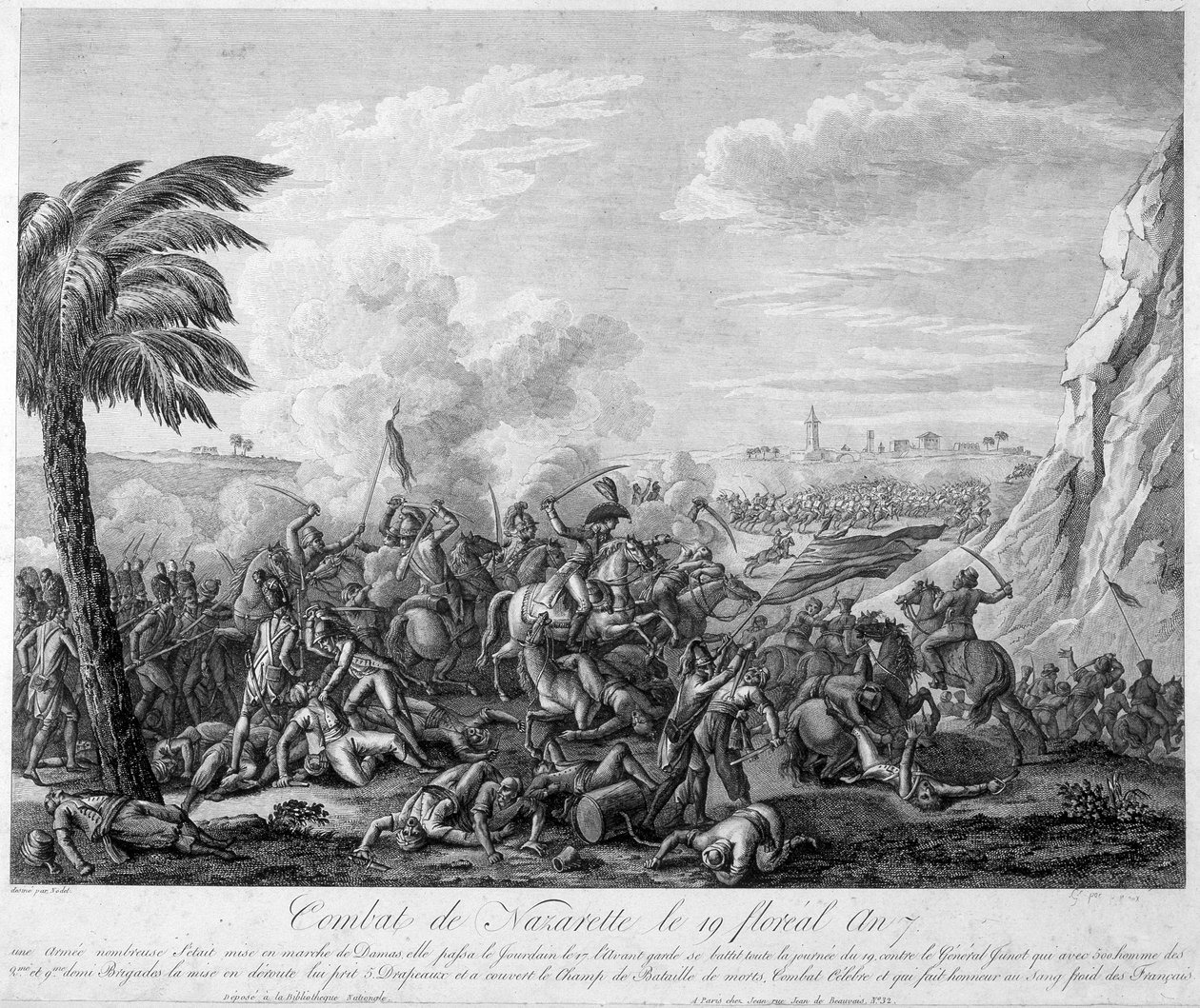 Nasaretin taistelu 19. kukkavuonna 7 (1799) kenraali Jean Andoche Junot