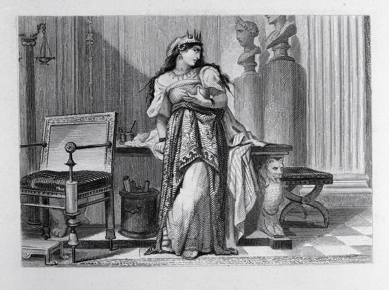 Berenice, kuvitus Berenicelle Jean Racine (1639-99) tekijältä French School