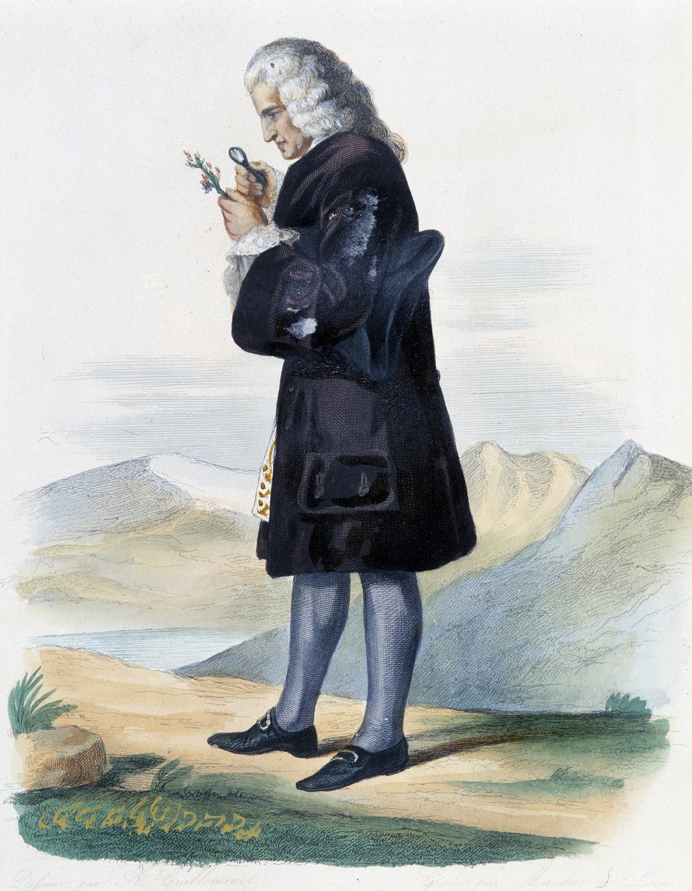 Bernard de Jussieu - teoksessa Toim. Mennechet, "" Ranskalainen Plutarch"" tekijältä French School