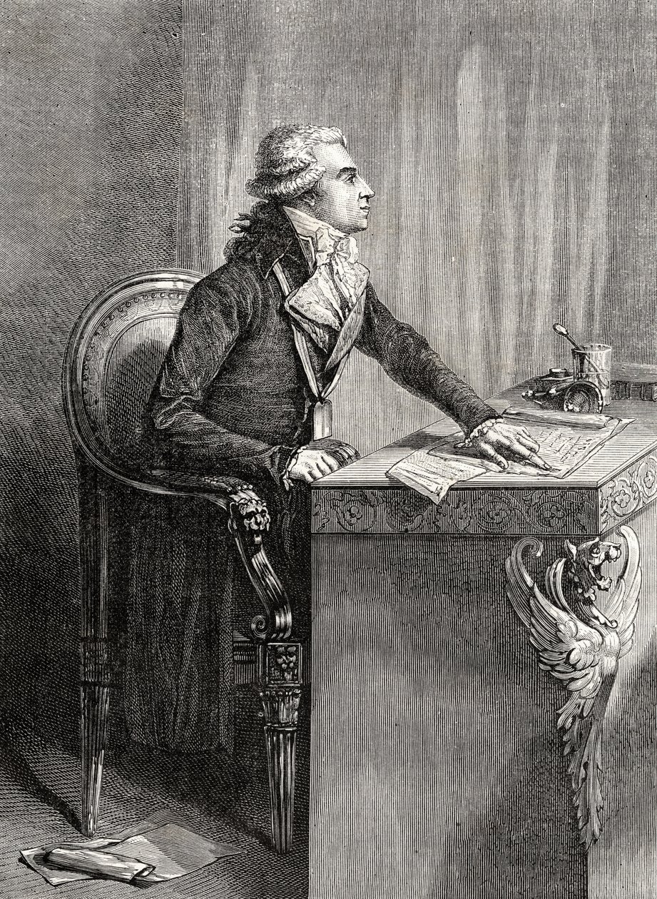 Bertrand Barere de Vieuzac Louis Blancin (1811-82) "Histoire de la Revolution Francaisesta" tekijältä French School