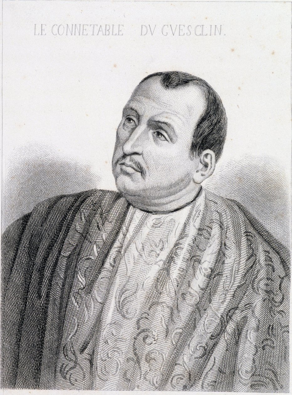 Bertrand du Guesclin (n. 1320-1380), Ranskan konstaapeli. tekijältä French School