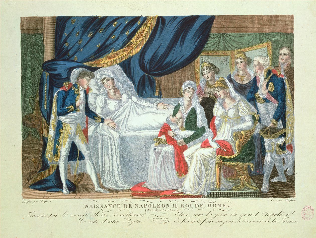 Rooman kuninkaan Napoleon II:n syntymä 20. maaliskuuta 1811 tekijältä French School