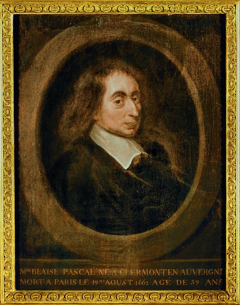 Blaise Pascal ... (öljy kankaalle) tekijältä French School