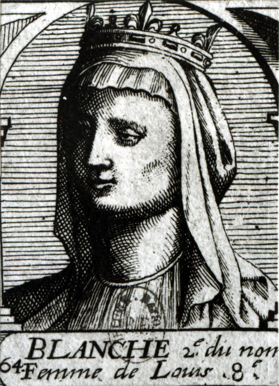 Kastilian Blanche (1188-1252) Ranskan kuningatar tekijältä French School