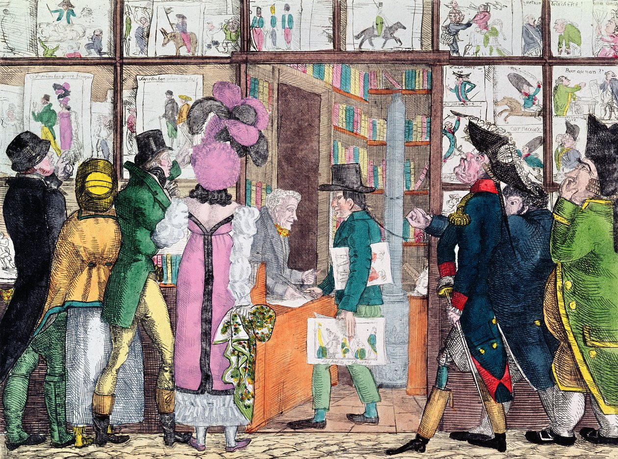 Kirja- ja painomyyjä, 1800-luvun alku tekijältä French School