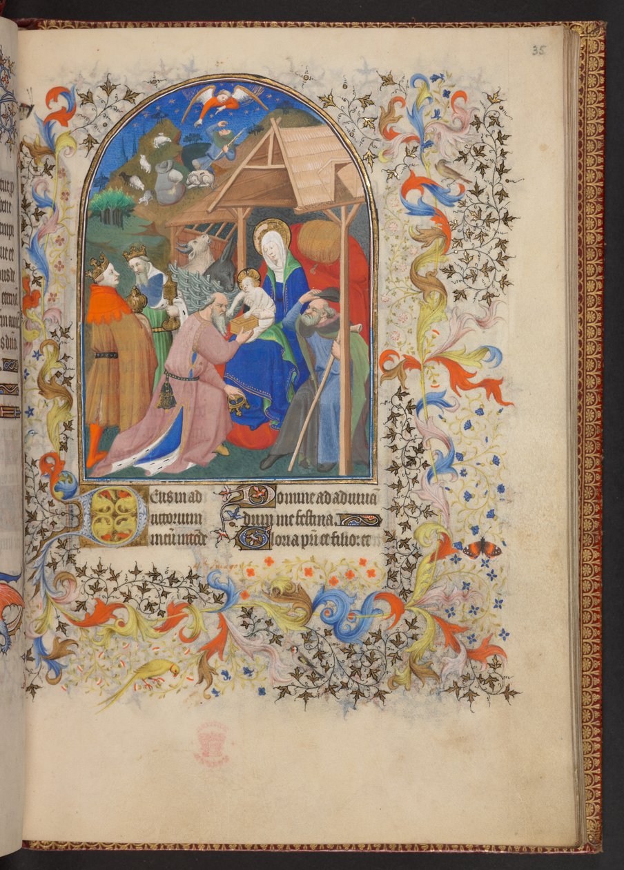 Book of Hours, Lisää MS 32454 f.35r, Ranska tekijältä French School