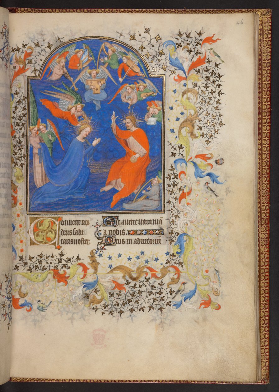Book of Hours, Lisää MS 32454 f.46r, Ranska tekijältä French School