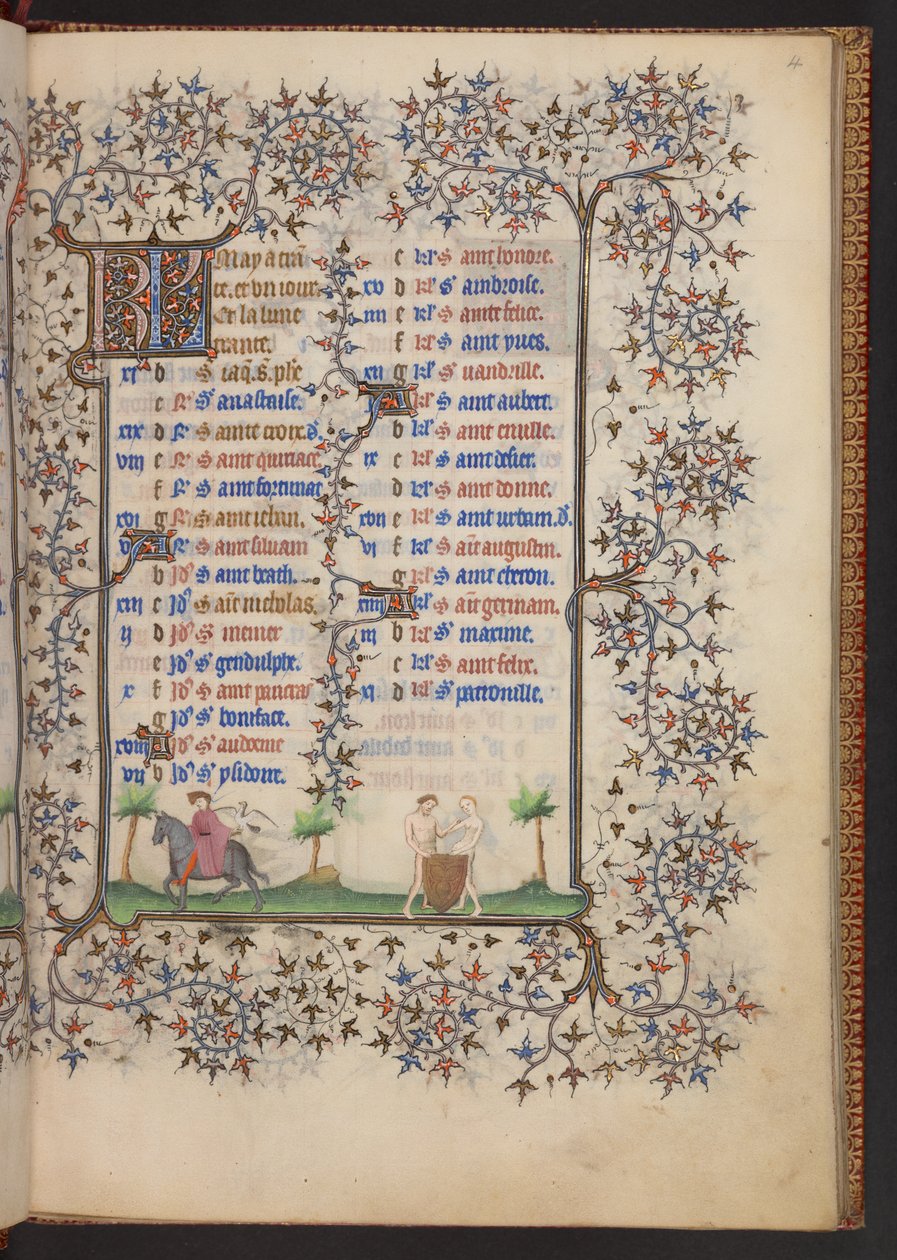 Book of Hours, Lisää MS 32454 f.4r, Ranska tekijältä French School